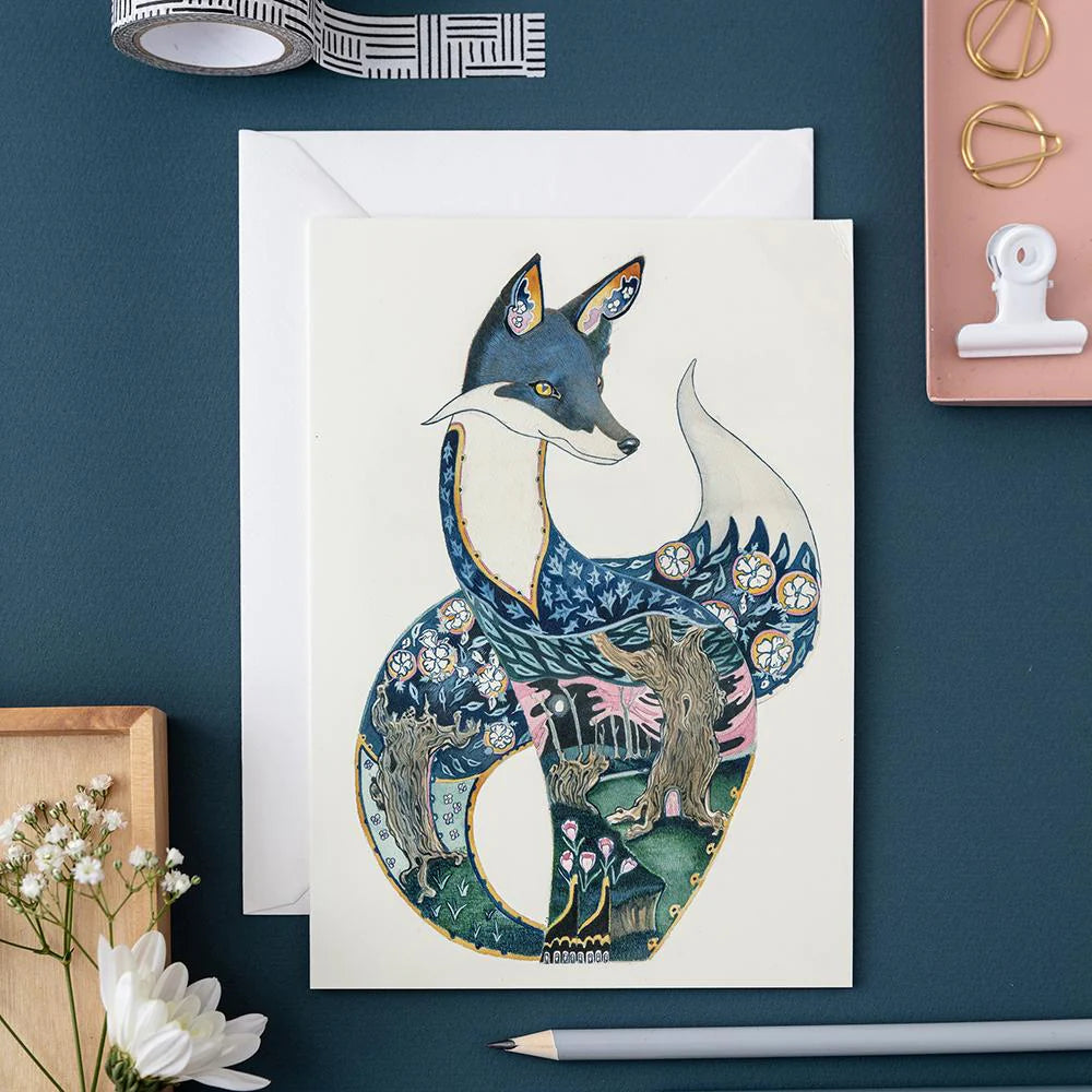 Carte de Voeux Renard de Nuit The DM Collection