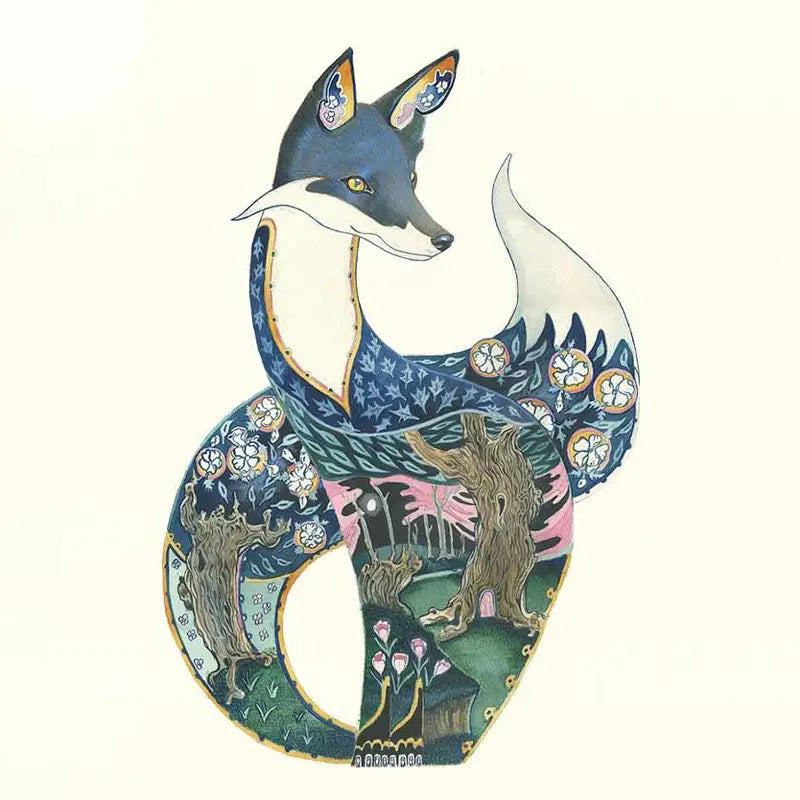 Carte de Voeux Renard de Nuit The DM Collection