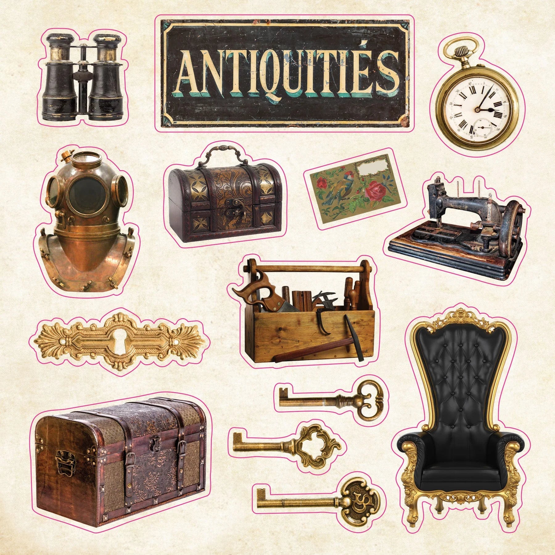 The Sticker Book of Curiosities Peter Pauper Press