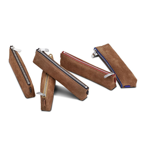 Trousse en Cuir Nubuck Simmel SL Marron Sonnenleder