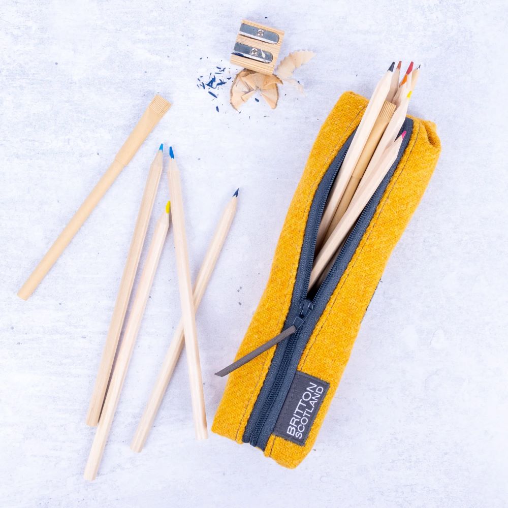 Trousse Fine Rainbow Collection Jaune Moutarde Amy Britton