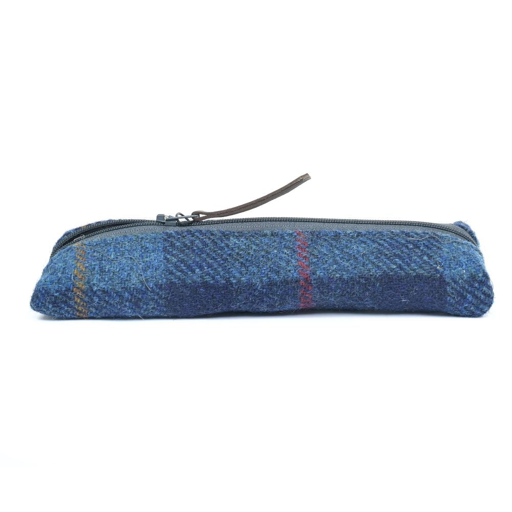 Trousse Fine Highland Range Plaid Bleu Marine Amy Britton