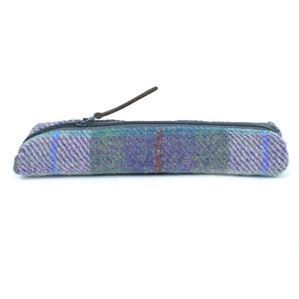Trousse Fine Highland Range Plaid Bleu Vert Amy Britton