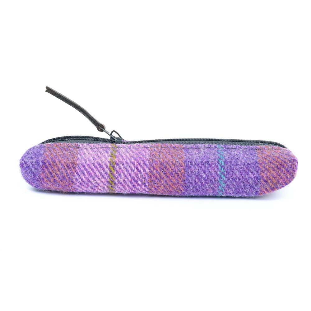 Trousse Fine Highland Range Plaid Rose Lavande Amy Britton