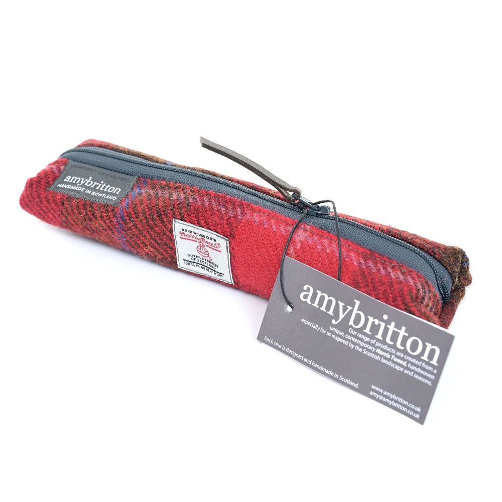Trousse Fine Highland Range Plaid Rouge Amy Britton