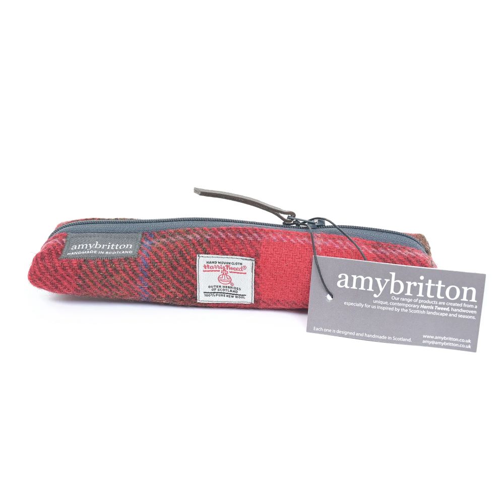 Trousse Fine Highland Range Plaid Rouge Amy Britton