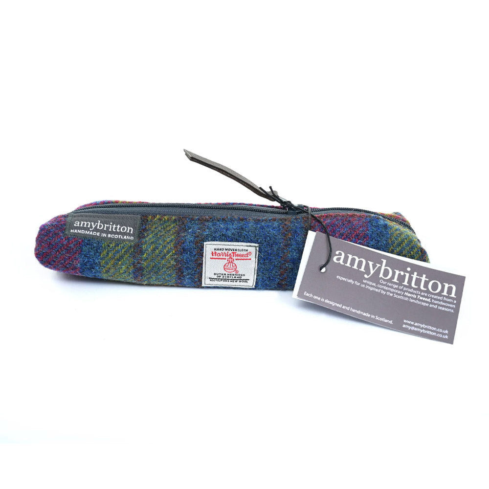 Trousse Fine Highland Range Plaid Violet Multicolore Amy Britton
