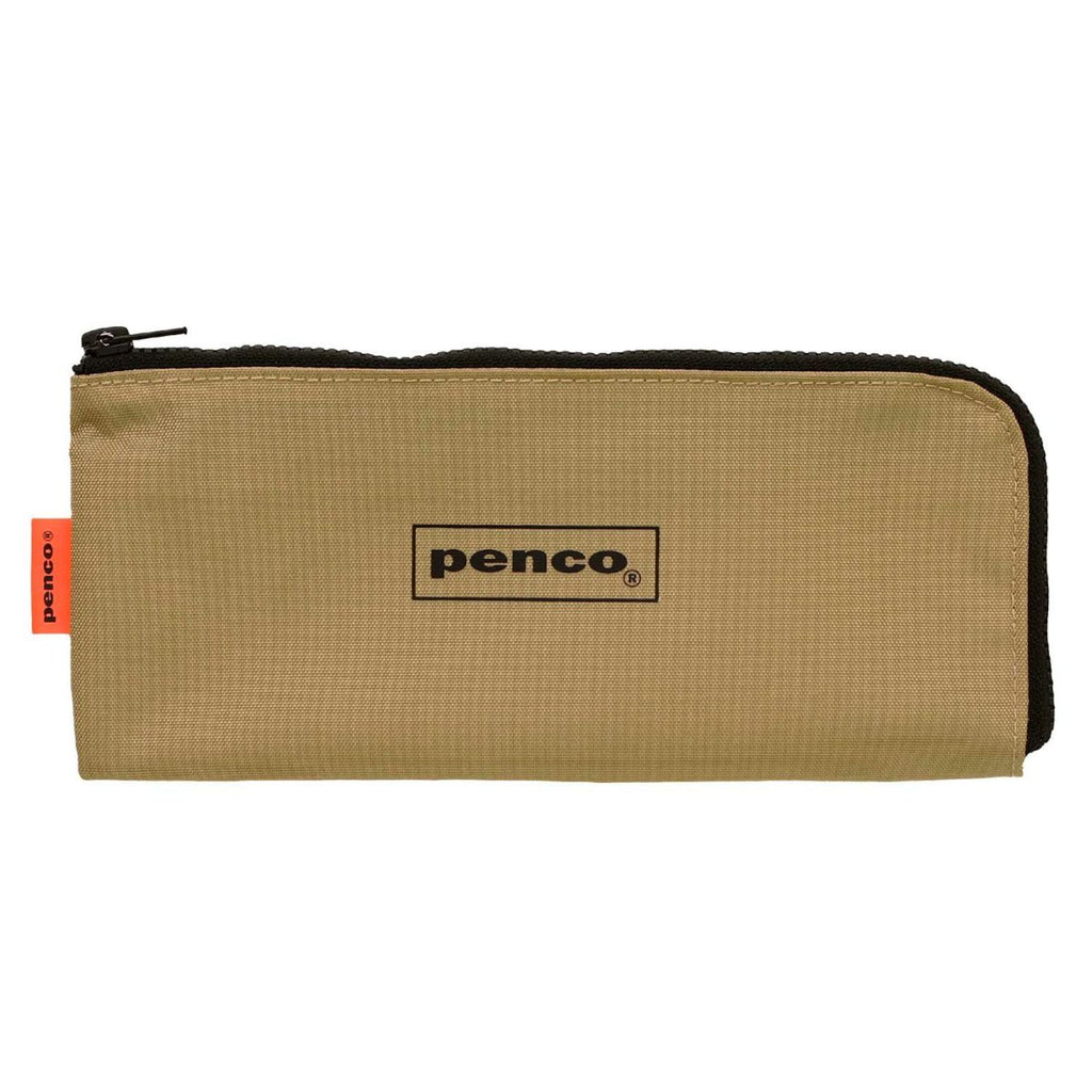 Trousse Plate à Fermeture Éclair Beige Penco