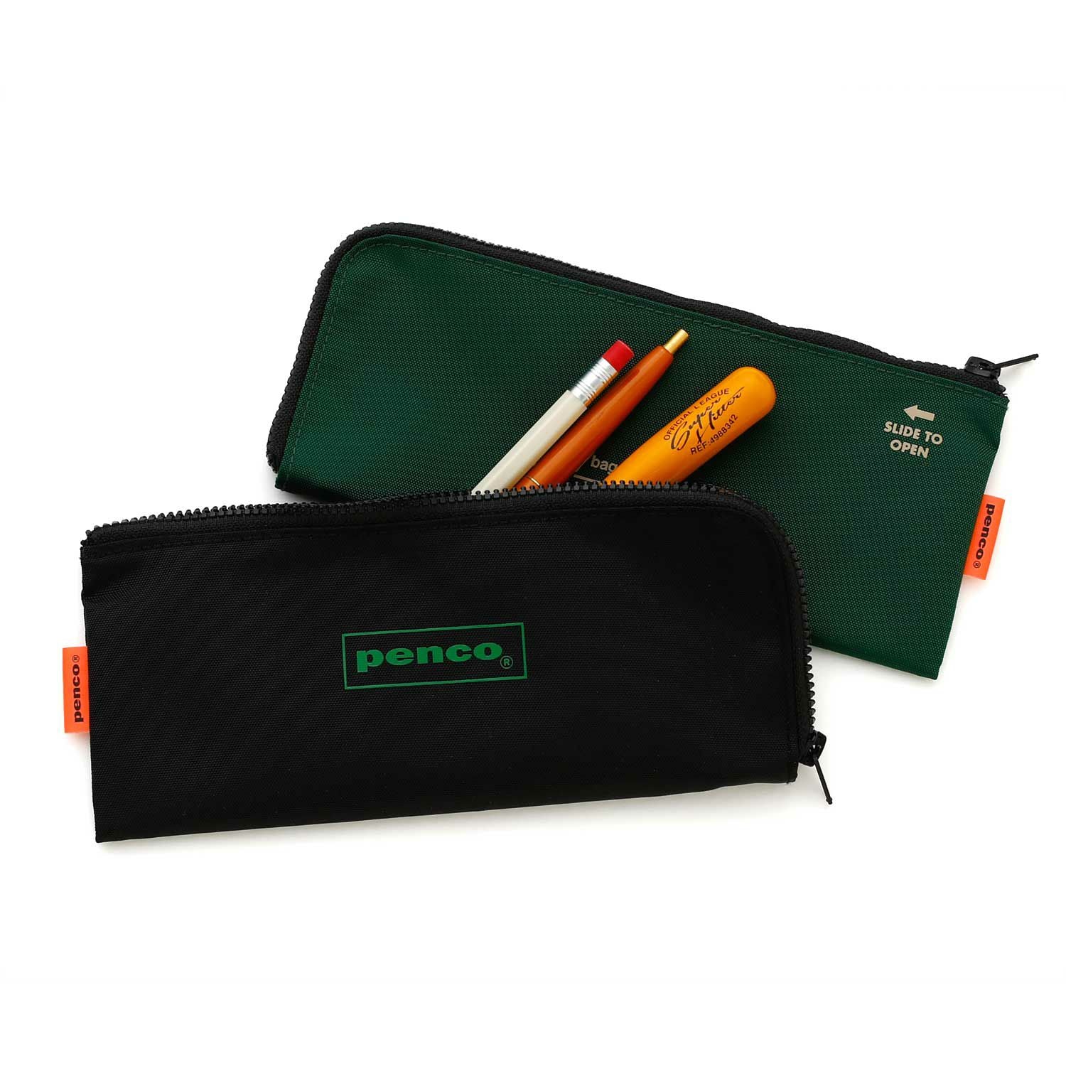 Trousse Plate à Fermeture Éclair Noir Penco