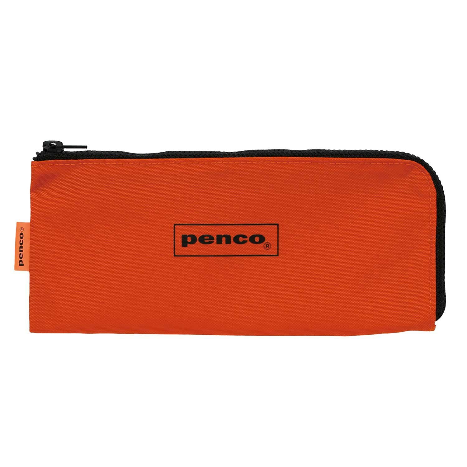 Trousse Plate à Fermeture Éclair Orange Penco