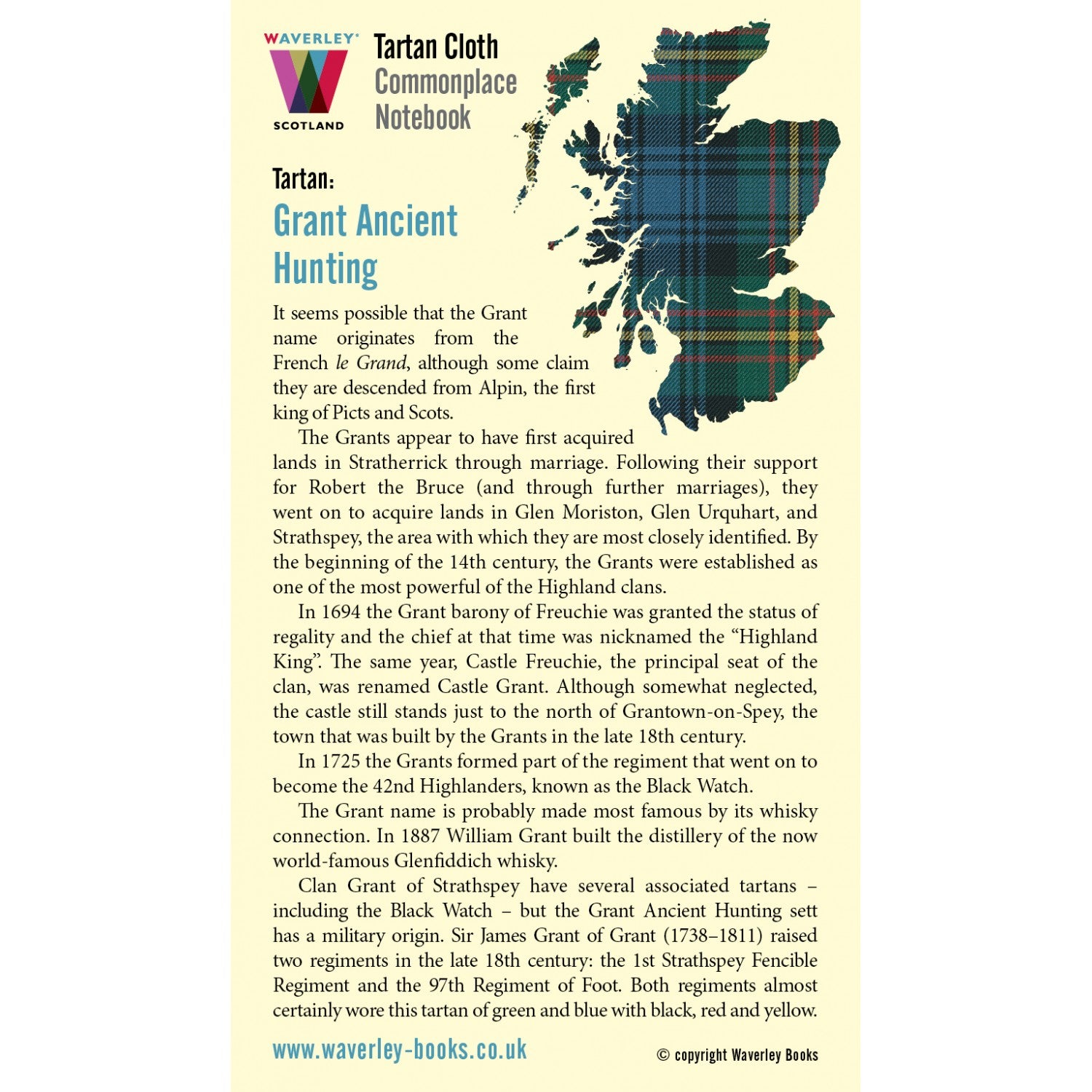 Carnet Poche Grant Ancient Hunting Waverley Scotland