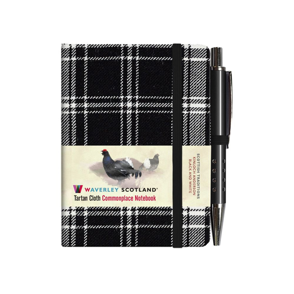 Carnet Mini Avec Stylo Black and White Waverley Scotland