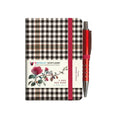 Mini Carnet Tartan Avec Stylo Red Red Rose Waverley Scotland