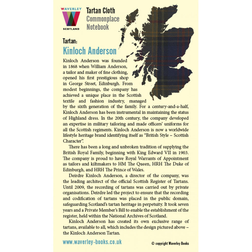 Carnet Poche Kinloch Anderson Waverley Scotland