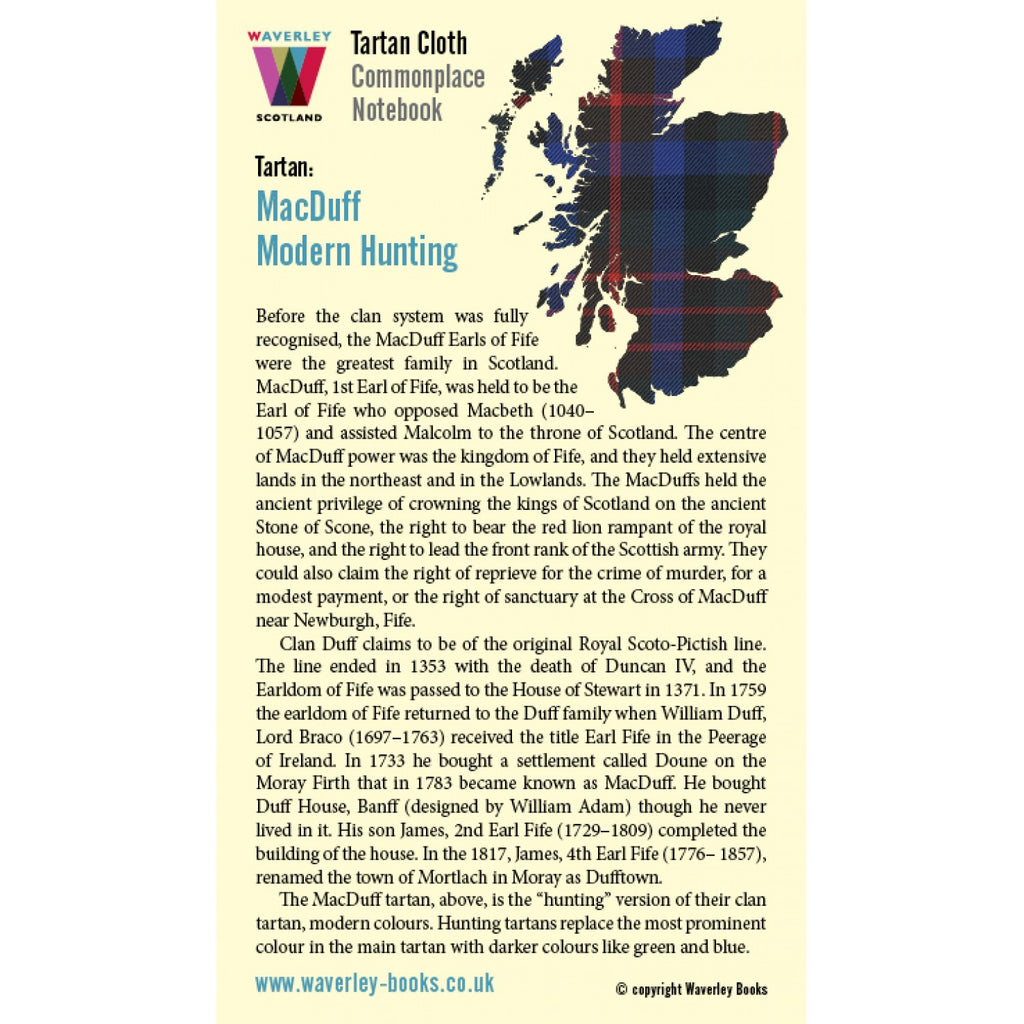 Carnet Poche Macduff Modern Hunting Waverley Scotland