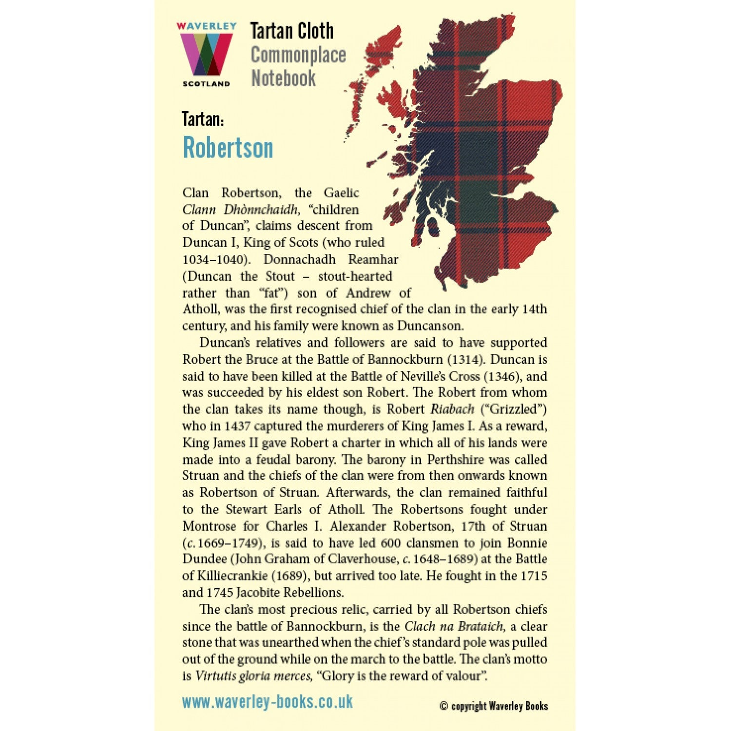 Carnet Poche Robertson Waverley Scotland