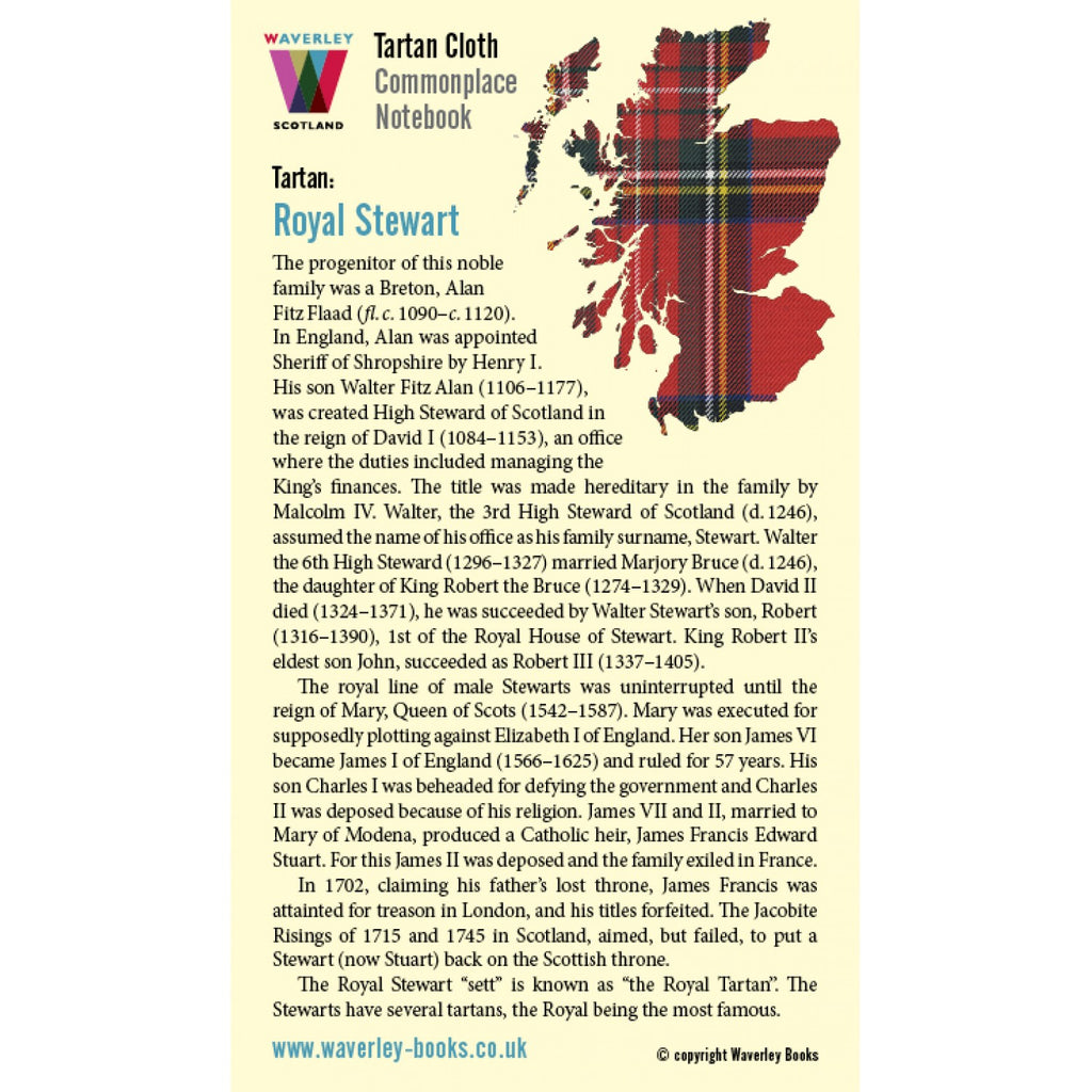Carnet Poche Royal Stewart Waverley Scotland