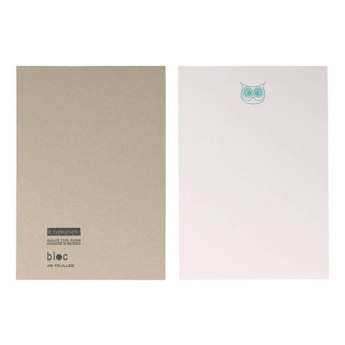 Bloc-Notes A6 Hibou Le Typographe