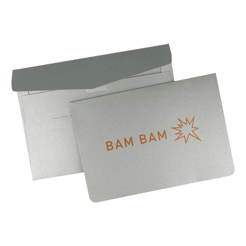 Carte de Voeux A6 Double Bam Bam Le Typographe