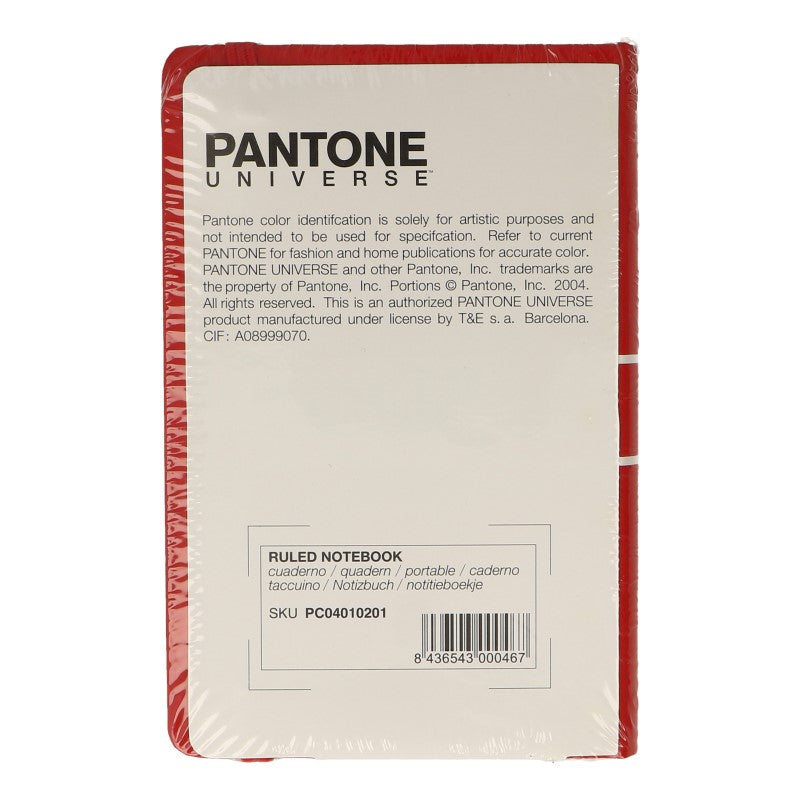 Carnet Pantone Reliure Piquée Rouge