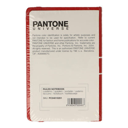 Carnet Pantone Reliure Piquée Rouge