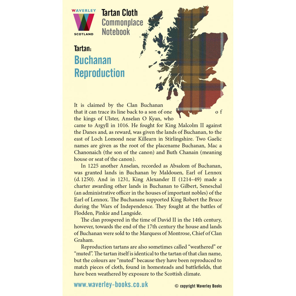 Carnet Poche Buchanan Reproduction Waverley Scotland