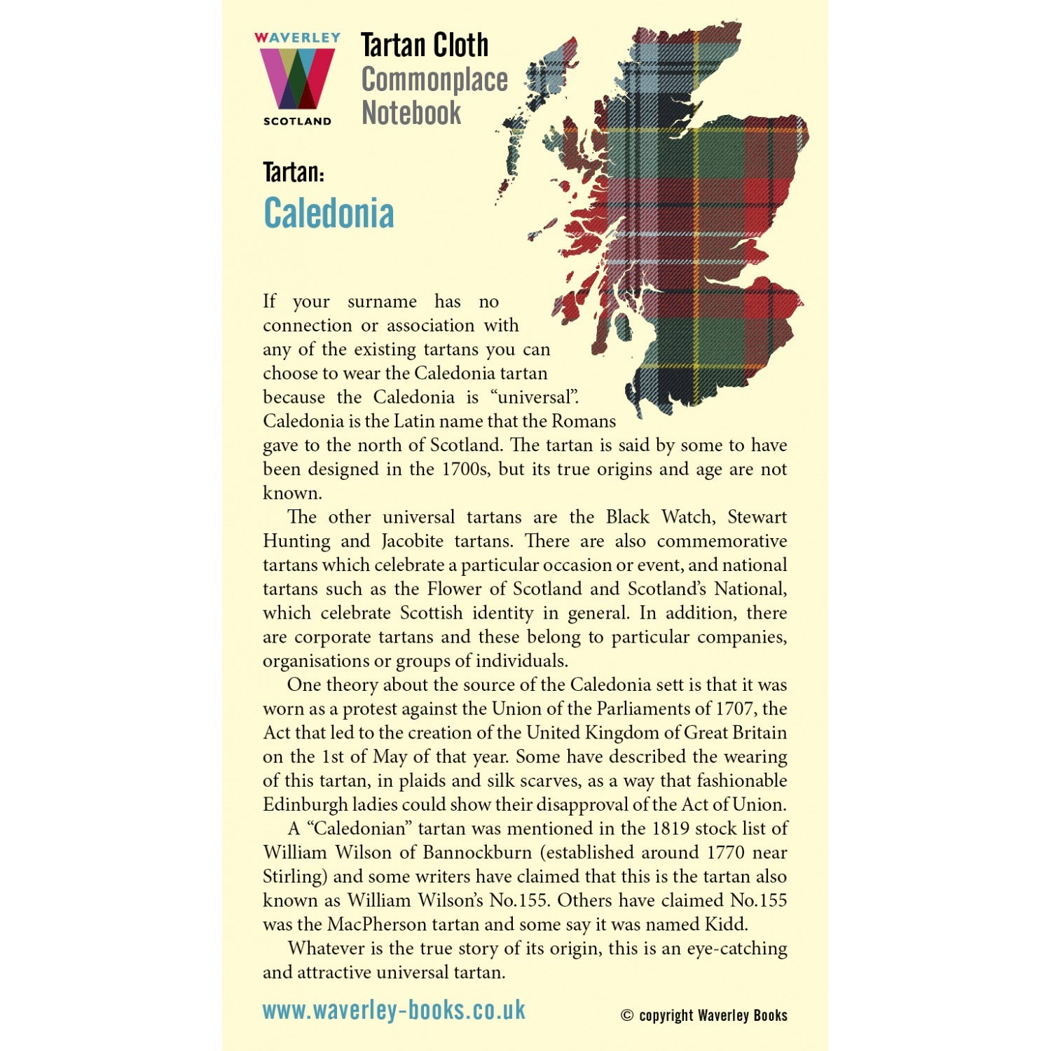 Carnet Poche Caledonia Waverley Scotland