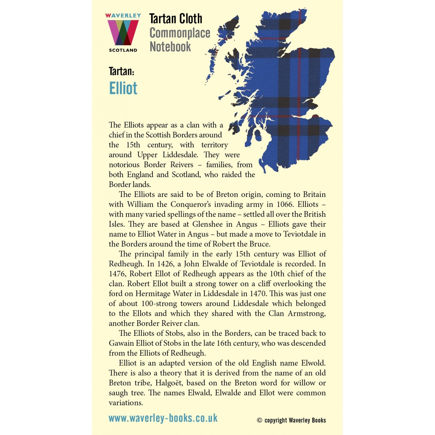 Carnet Poche Elliot Waverley Scotland