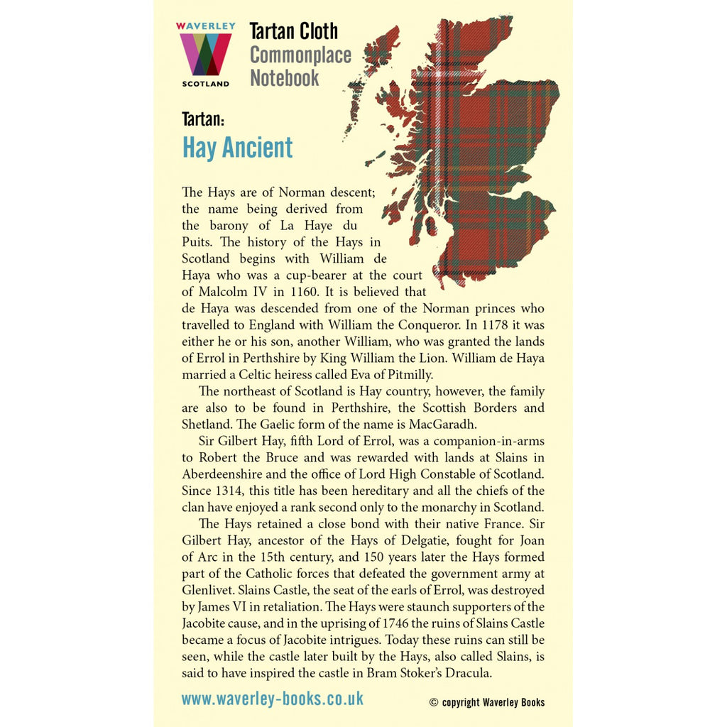 Carnet Poche Hay Ancient Waverley Scotland