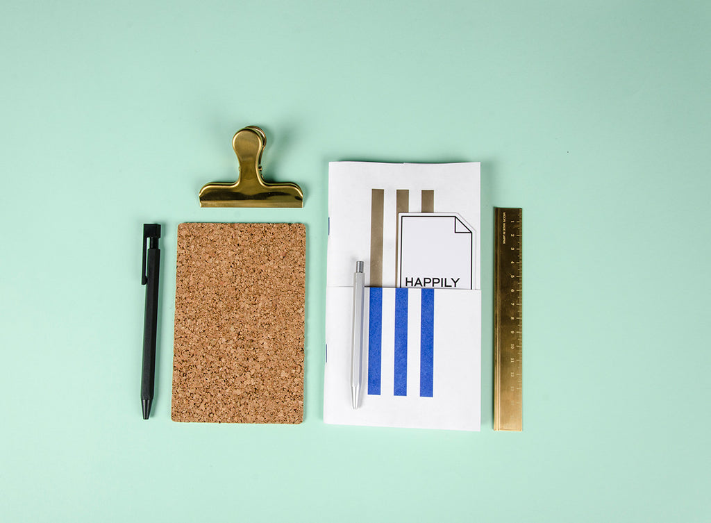 Carnet de Notes Horizontal Pocketface Happily Ever Paper