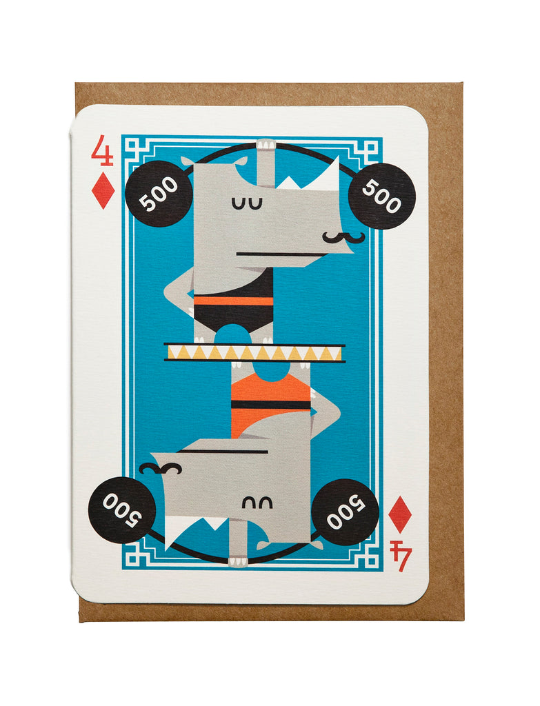 Carte de Vœux 4 de Carreau #1 I Ended Up Here