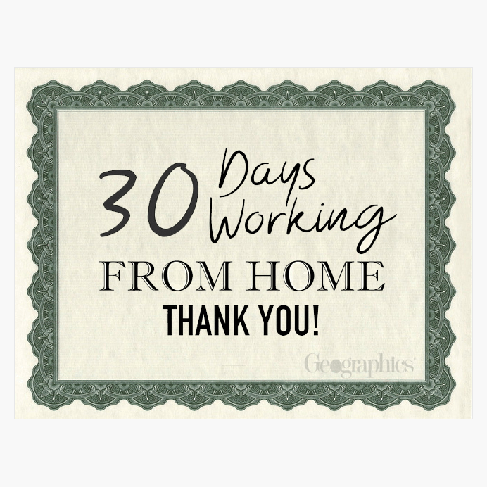 Geographics Optima Certificat de Récompense Vert