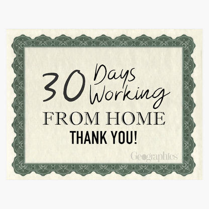 Geographics Optima Certificat de Récompense Vert