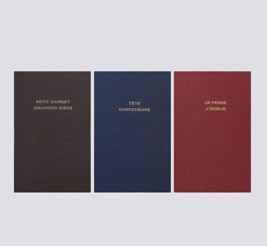 Pack de 3 Cahiers Souples A5+ Texte Le Typographe