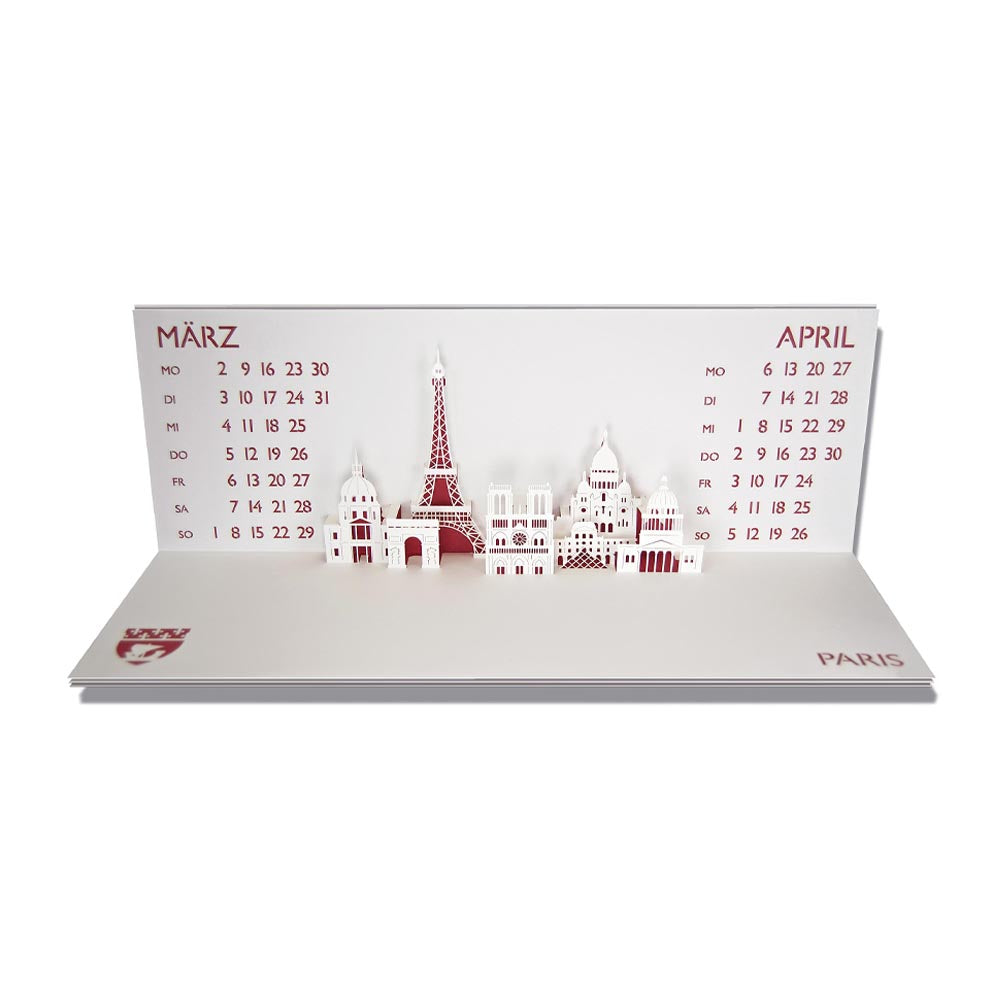 Calendrier Pop-Up Metropol 2019 Rifletto