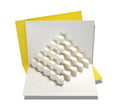 Carte Pop-Up Cube Jaune Rifletto