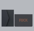 Carte de Voeux A6 Double F*ck Le Typographe