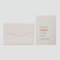 Carte de Voeux A6 Double Mieux Vœux Tard Le Typographe