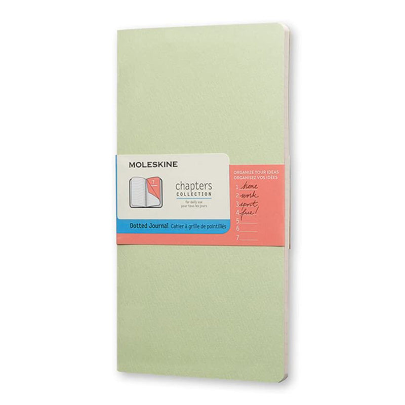 Cahier Chapter 7 Pointillé Vert Clair Moleskine