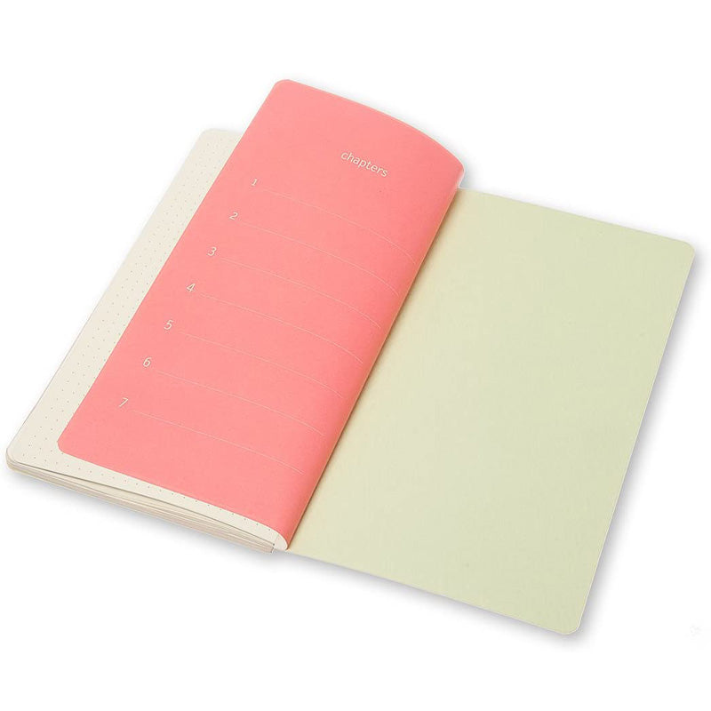 Cahier Chapter 7 Pointillé Vert Clair Moleskine