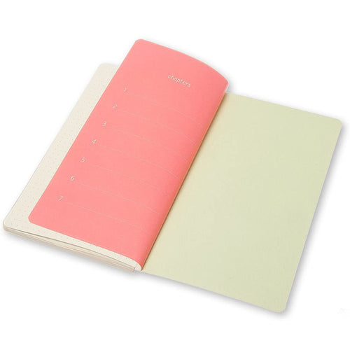 Cahier Chapter 7 Pointillé Vert Clair Moleskine