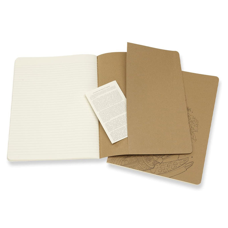 2 Cahiers Colouring Ligné Kraft Moleskine