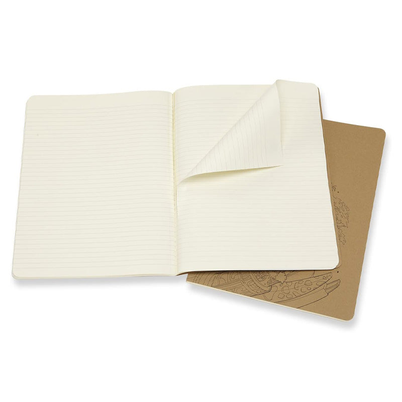 2 Cahiers Colouring Ligné Kraft Moleskine