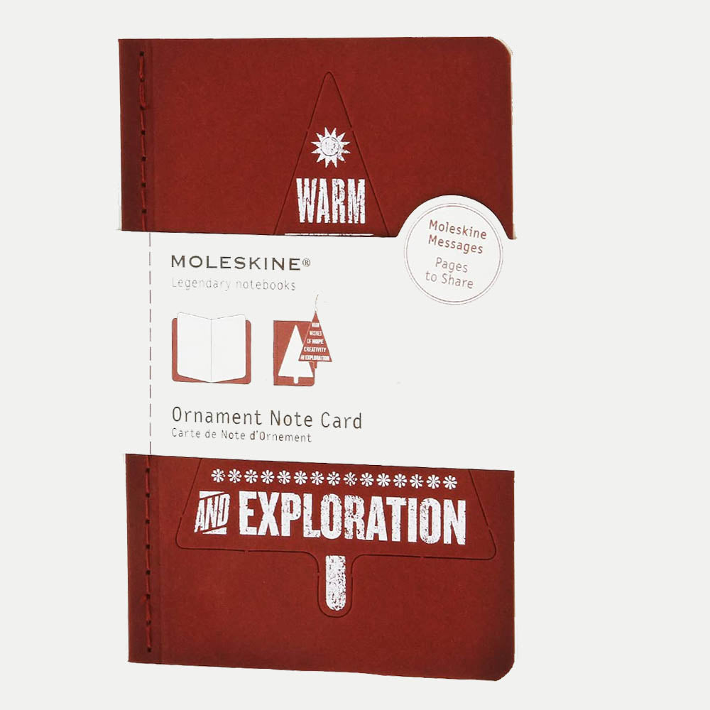Carnet Ornament Note Card Sapin Moleskine