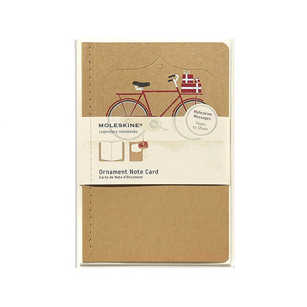 Carnet Ornament Note Card Vélo Moleskine
