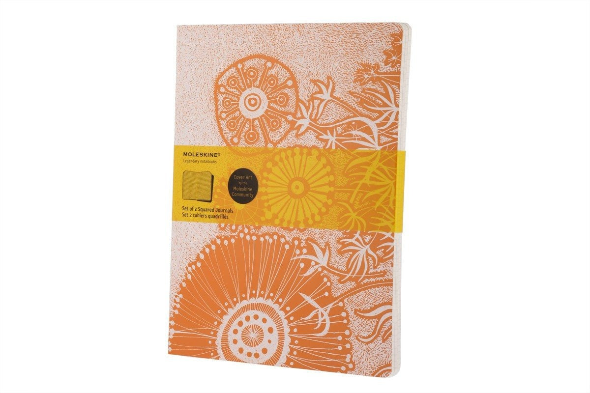 2 Cahiers Artistique Fleur Quadrillés Moleskine