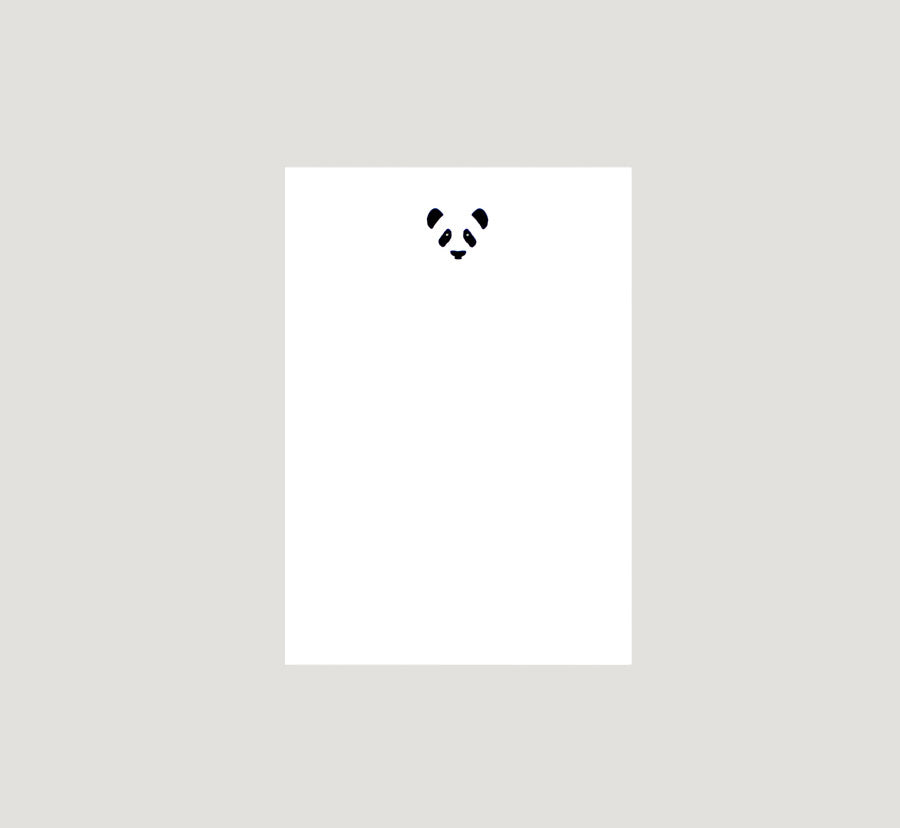 Bloc-Notes A6 Panda Le Typographe