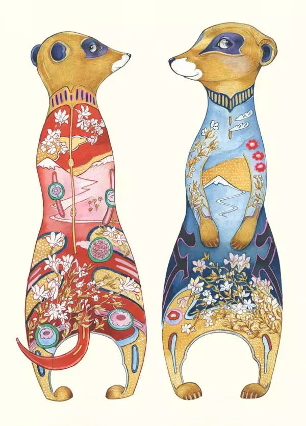 Carte de Voeux Les Suricates The DM Collection