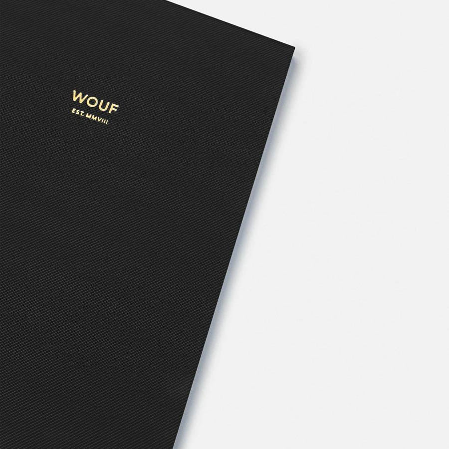 Carnet de Notes Journalier A5 Noir Wouf